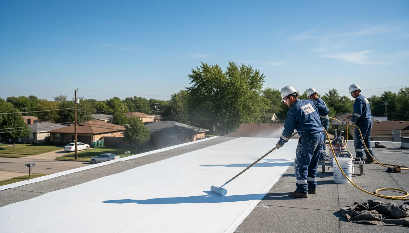 Commercial roof coating in Jonesville, TX near me